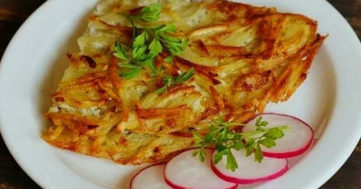 Картофельный омлет.