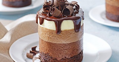 Муссовое шоколадное пирожное