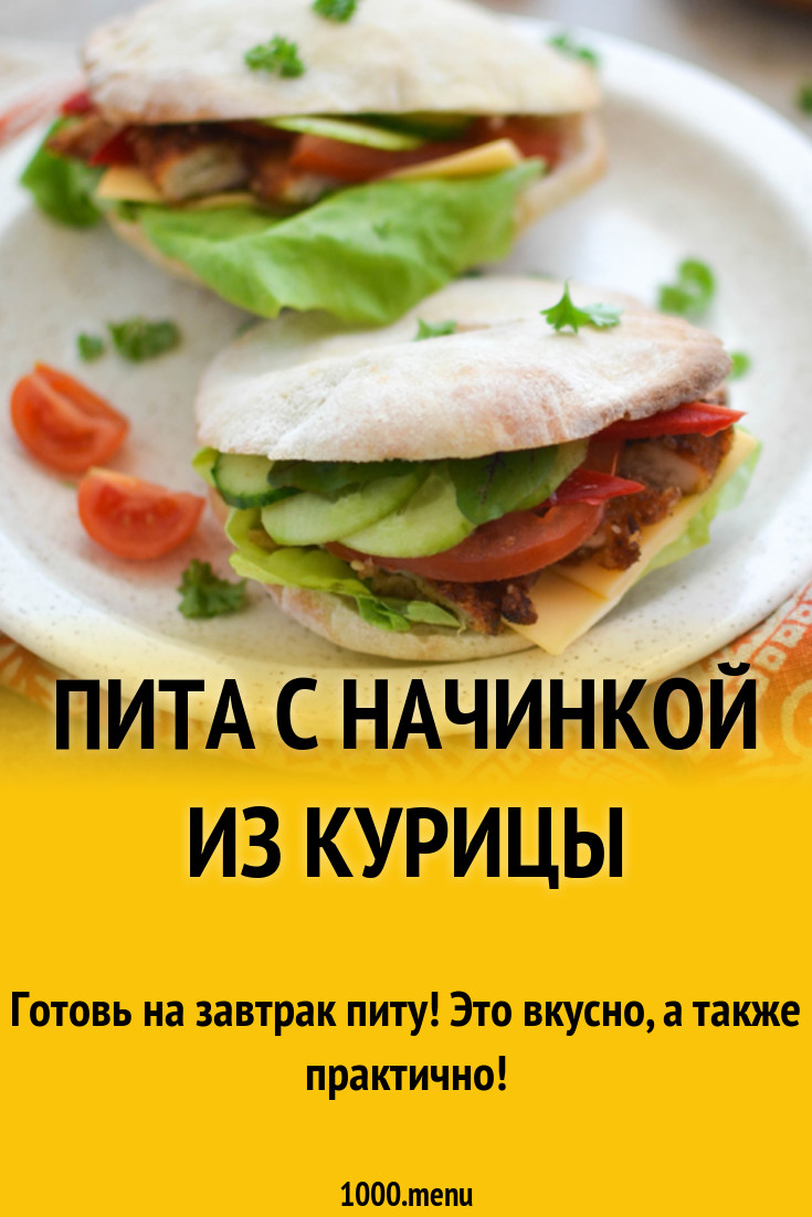 Пита с начинкой из курицы