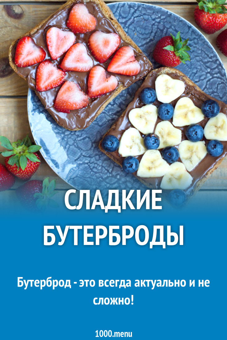 Сладкие бутерброды рецепт с фото - 1000.menu