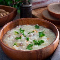 Классический кулеш из пшена с салом в домашних условиях