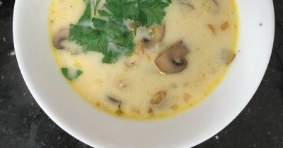 Сливочный суп лапша с шампиньонами