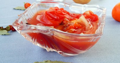 Помидоры в томатной пасте без стерилизации