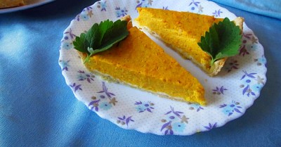 Тыквенно апельсиновый тарт