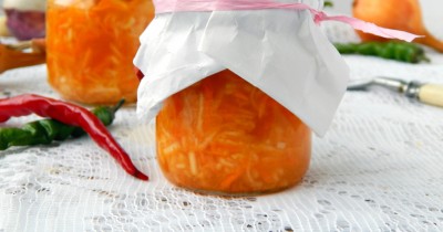 Морковь кабачок по корейски на зиму