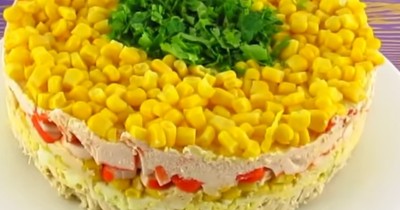 Салат Магнолия без майонеза