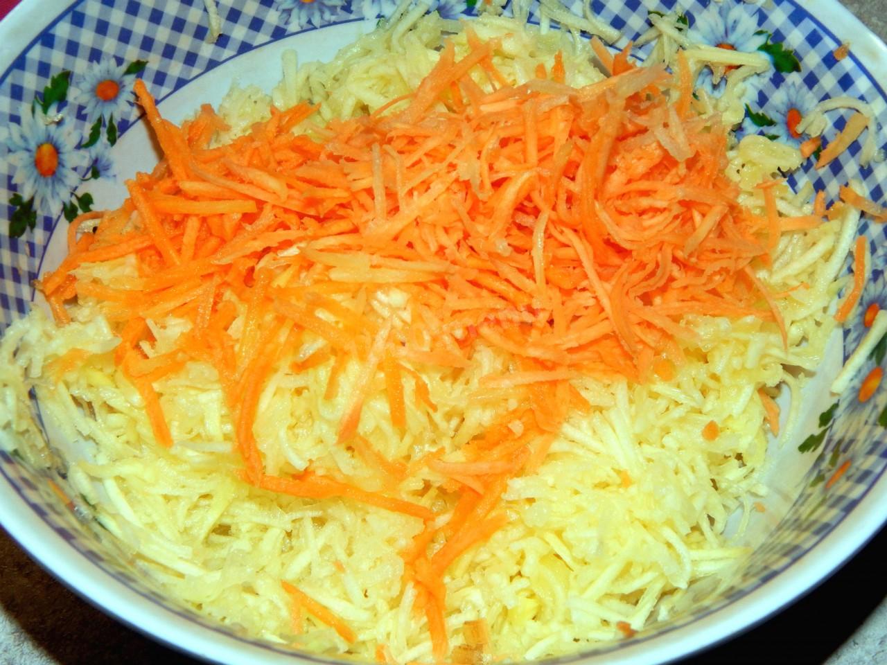 Салат с репой и морковью