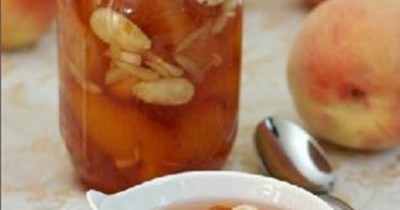 Варенье из персиков с миндалём