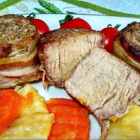 Мясо по французски на сковороде с картошкой свинина рецепт с фото ...