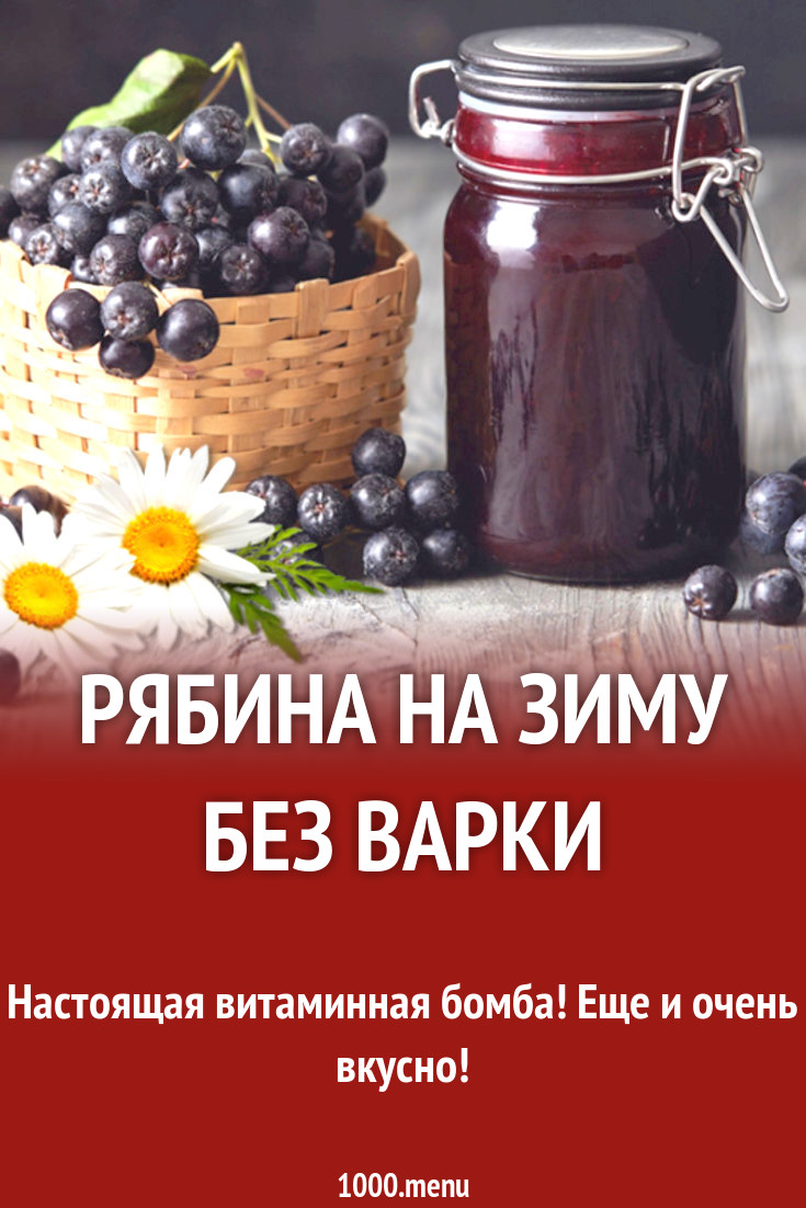 рецепт из черноплодной рябины без варки (99) фото