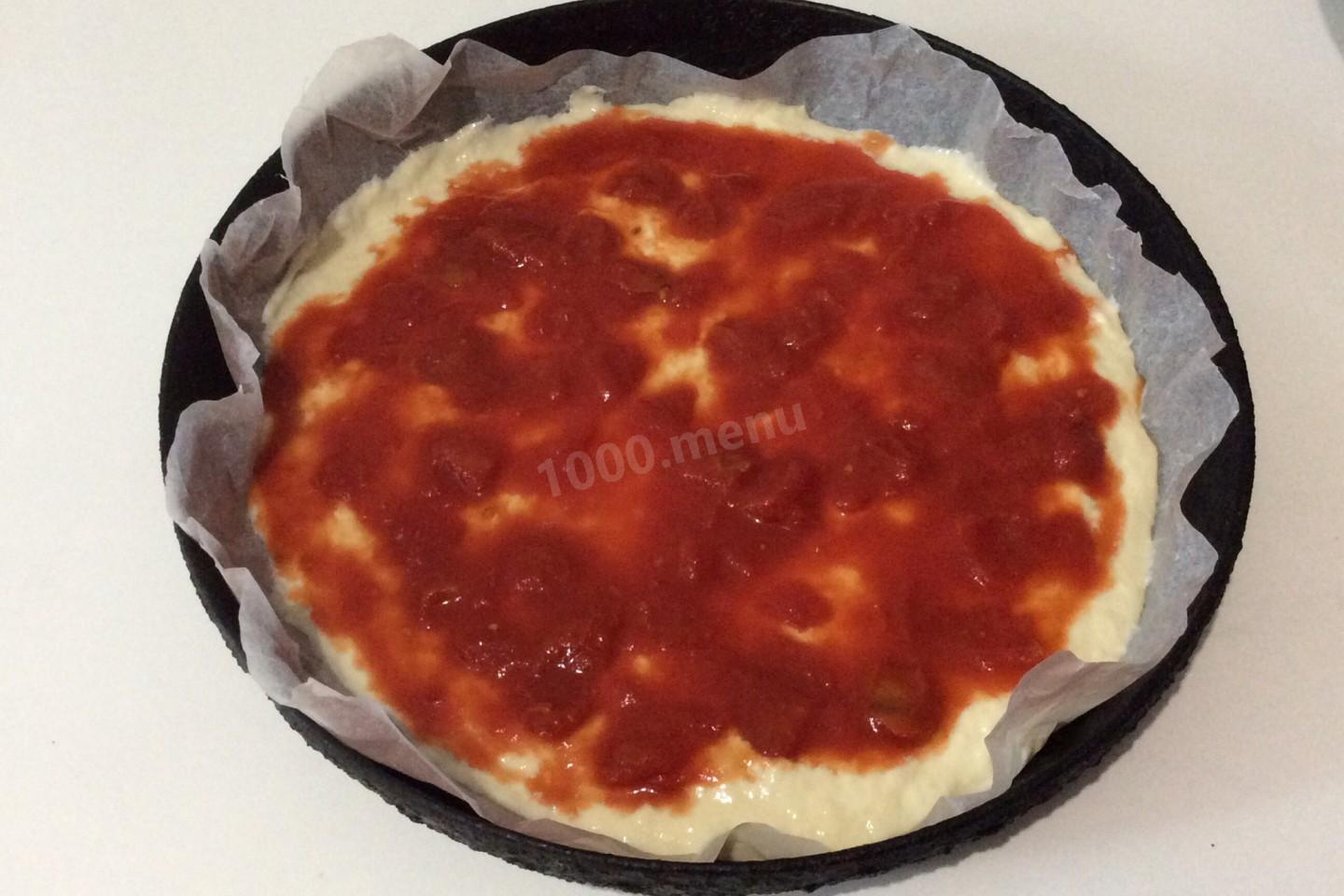 быстрая заливная пицца в духовке на кефире фото 24