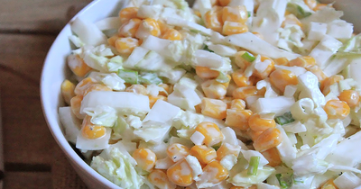 Салат с китайской капустой и кукурузой
