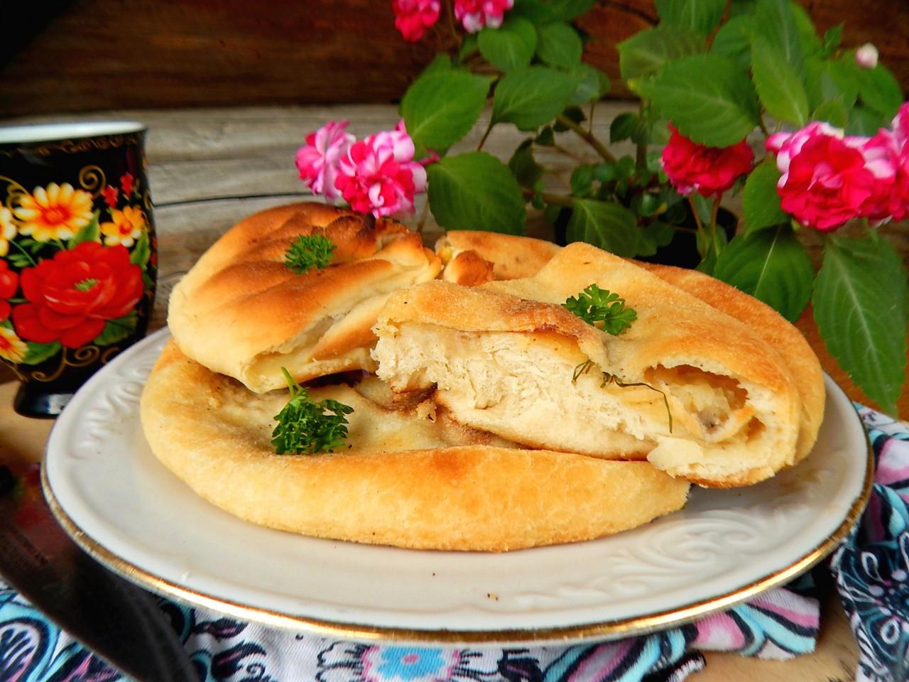 Пирог осетинский с мясом и картошкой в духовке пошаговый рецепт с фото