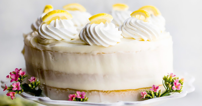 Лимонный бисквитный торт