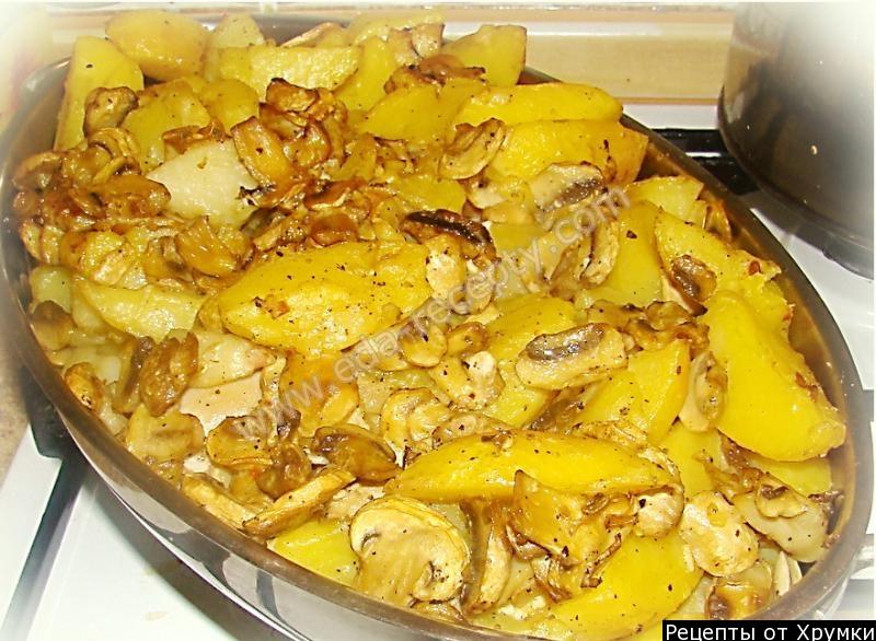 Запеканка с картошкой и с курицей в духовке рецепт с фото