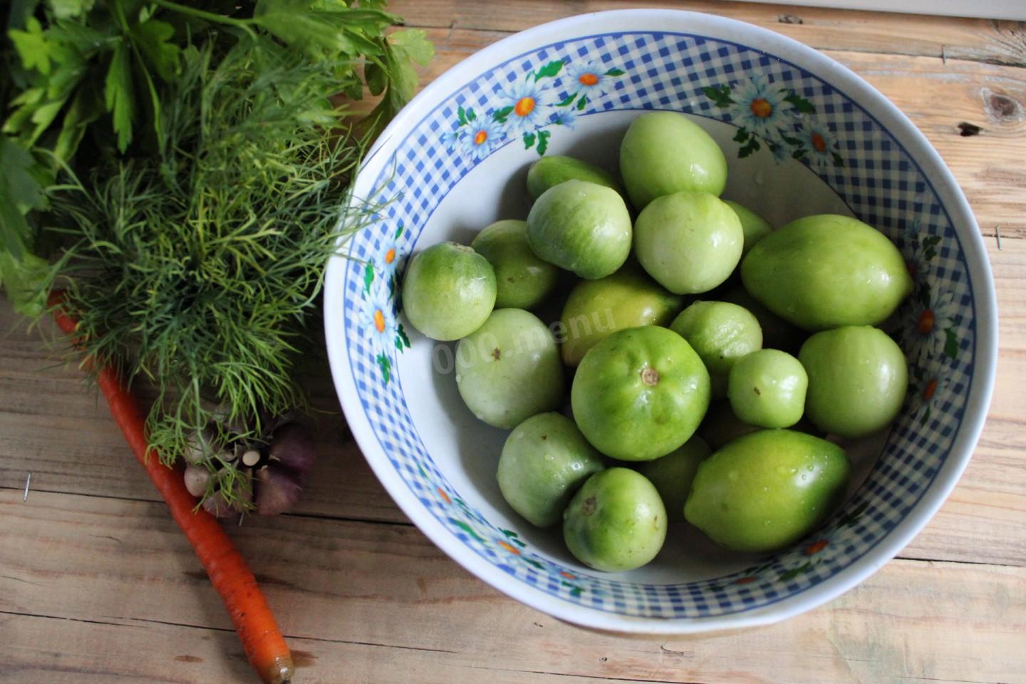 Рецепт вкусных простых зеленых помидор