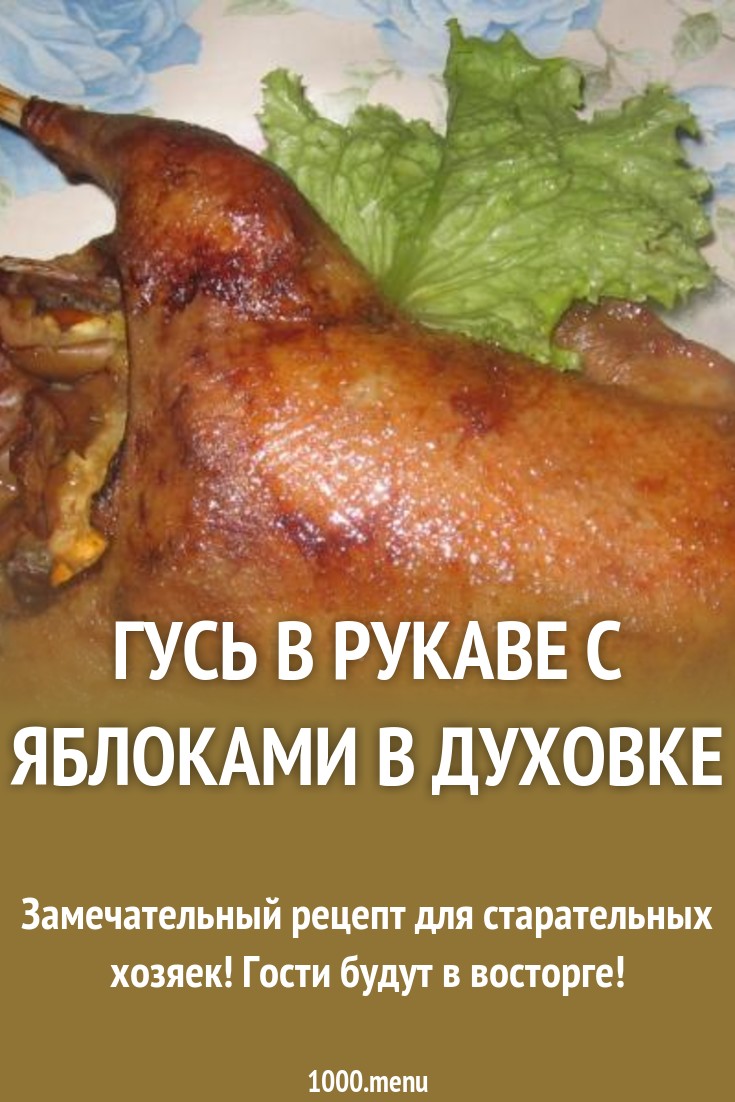Гусь в рукаве в духовке: рецепт приготовления Гусь в рукаве в духовке: рецепт приготовления