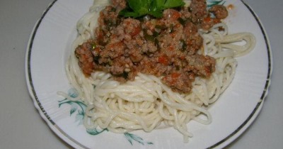 Спагетти с соусом  Болоньезе