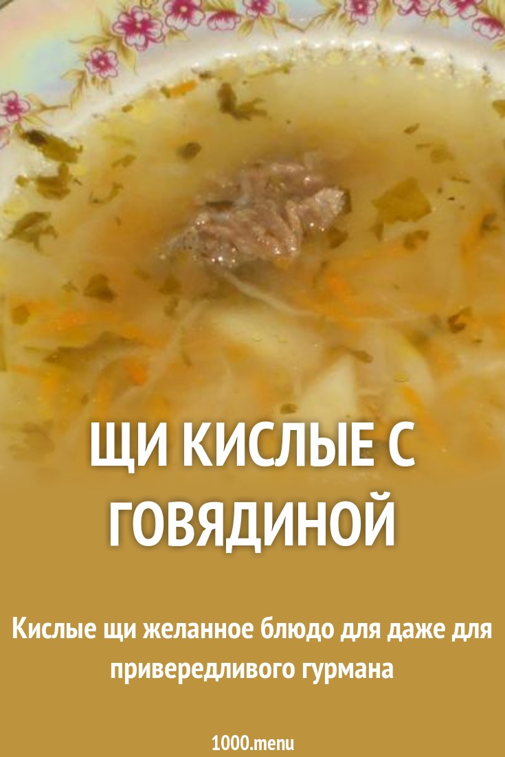 Щи с говядиной Русские Кулинарный сайт Щи с говядиной Русские Кулинарный сайт