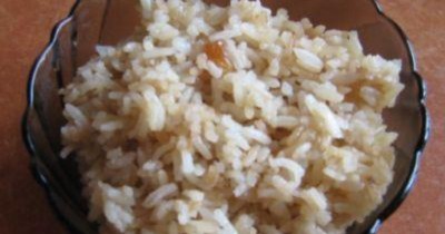Кутья из риса с изюмом