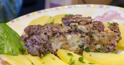  Рулет из фарша с яйцом и сыром - пошаговый рецепт приготовления с фото  