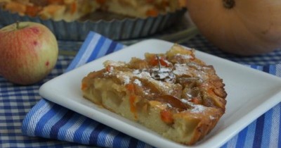  Пирог с тыквой и яблоками - пошаговый рецепт приготовления с фото  