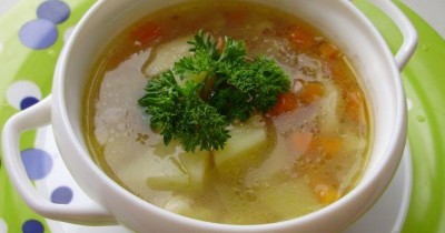 Гречневый суп без мяса с галушками постный