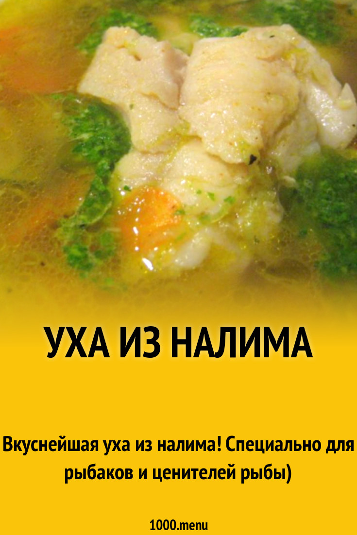 Уха из налима рецепт с фото - 1000.menu