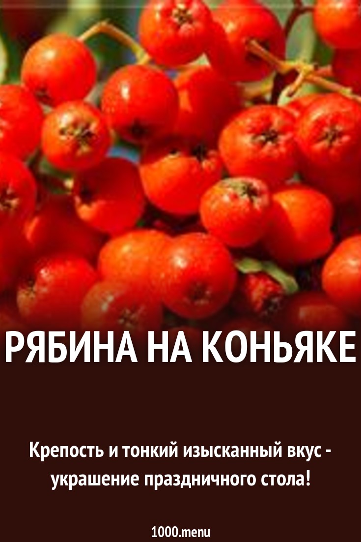 Рябина на коньяке фото