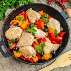 Курица с перцем болгарским рецепты пошагово