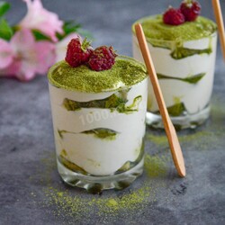 Блюда с зелёным чаем