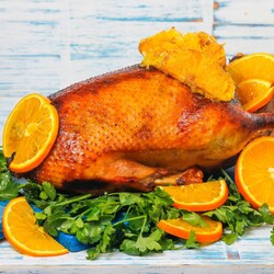 Гусь в духовке