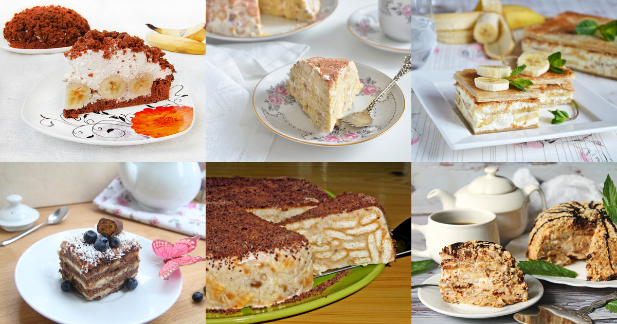 Банановый торт - 87 рецептов приготовления пошагово - 1000.menu