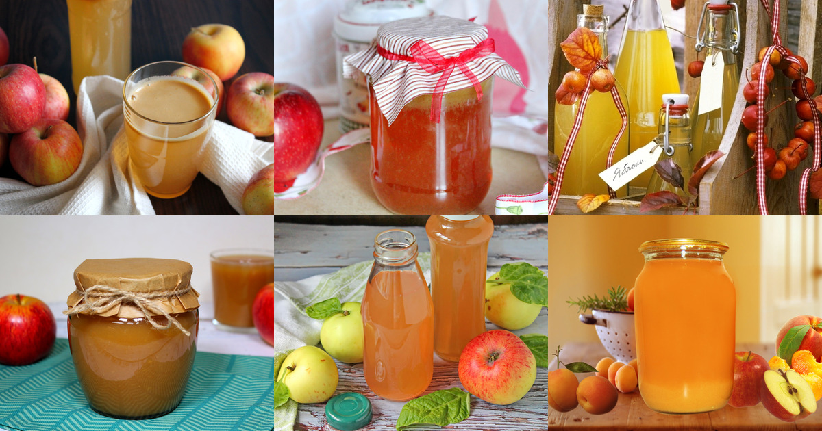 7 вкусных и полезных рецептов яблочного сока на зиму