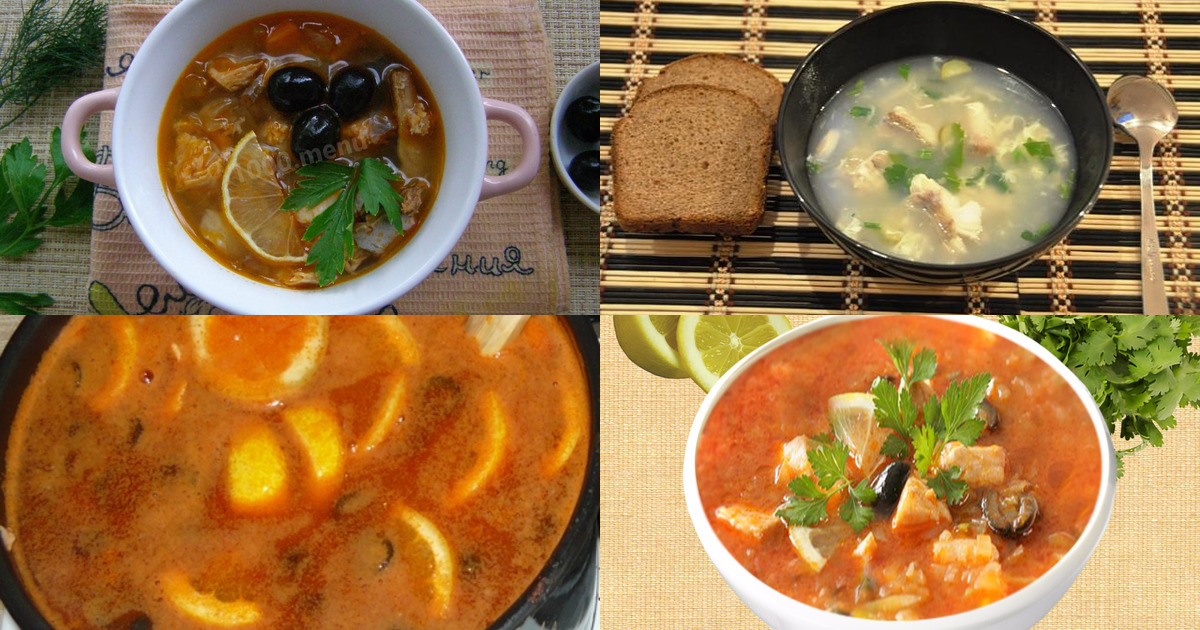 Рыбная солянка из рыбы рыбная солянка - 4 рецепта - 1000.menu