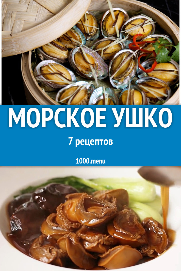 Блюда с морскими ушками - 7 рецептов приготовления пошагово - 1000.menu