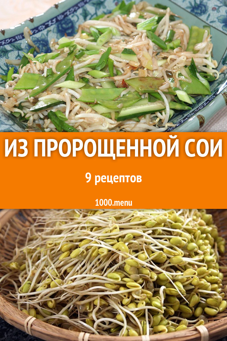 Блюда с пророщенной соей - 15 рецептов приготовления пошагово - 1000.menu