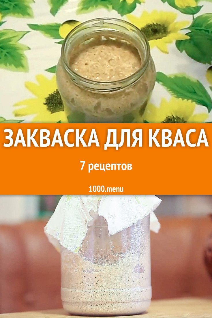 Закваска для кваса - 7 рецептов приготовления пошагово - 1000.menu