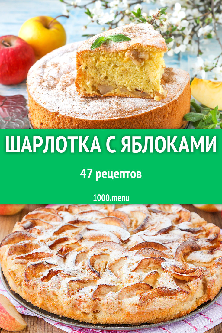 Яблочная шарлотка с яблоками - 79 рецептов - 1000.menu