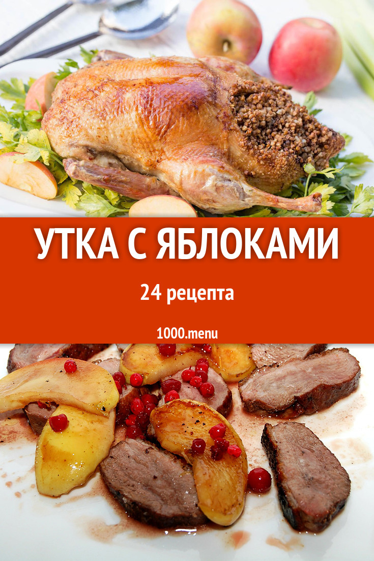 Утка с яблоками - 29 рецептов приготовления пошагово - 1000.menu