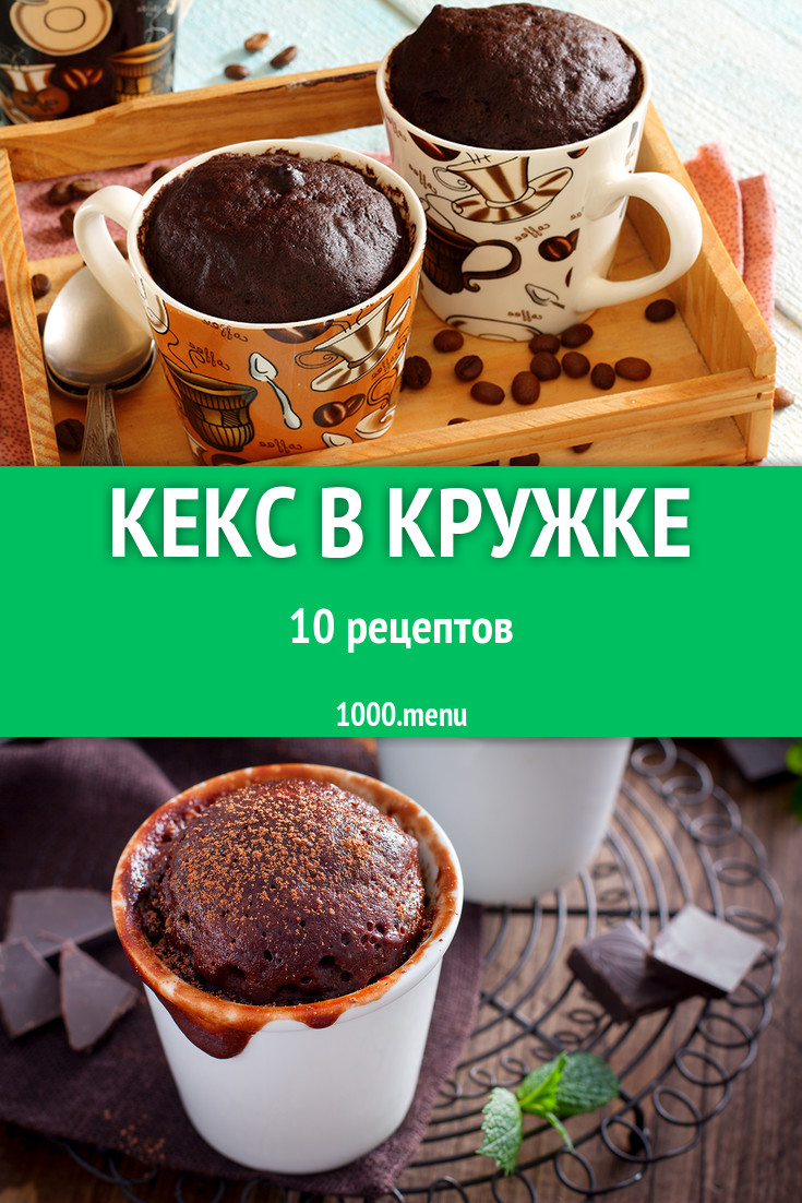 Кекс в кружке - 20 рецептов приготовления пошагово - 1000.menu