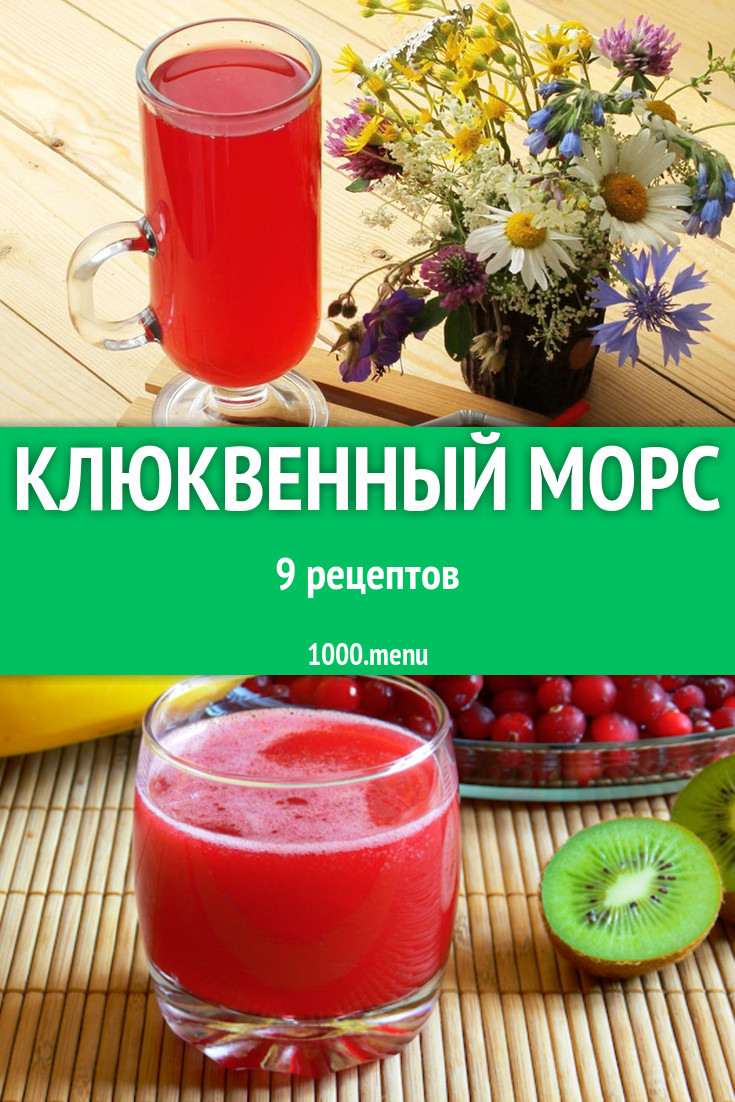 Морс клюквенный технологическая карта