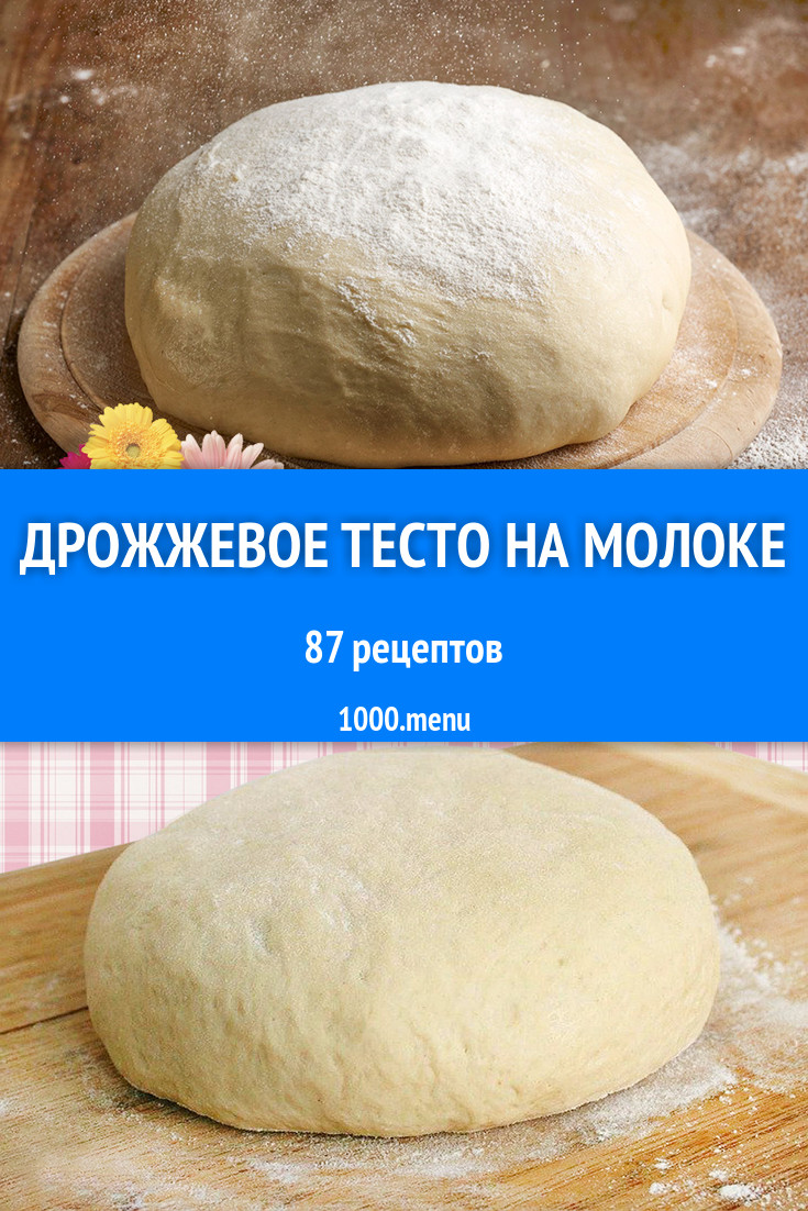 Дрожжевое тесто на молоке - 131 рецепт приготовления пошагово - 1000.menu