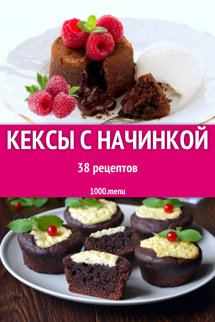 Кексы с начинкой - 80 рецептов приготовления пошагово - 1000.menu