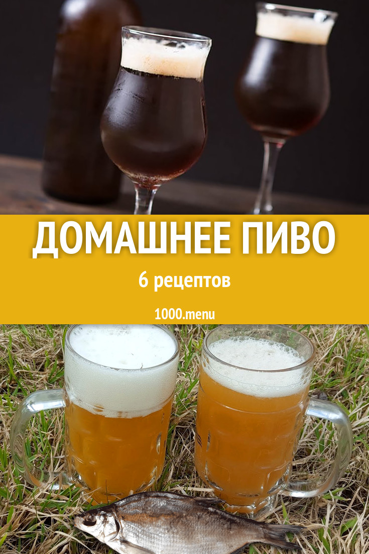 Пиво в домашних условиях 8 рецептов - 1000.menu