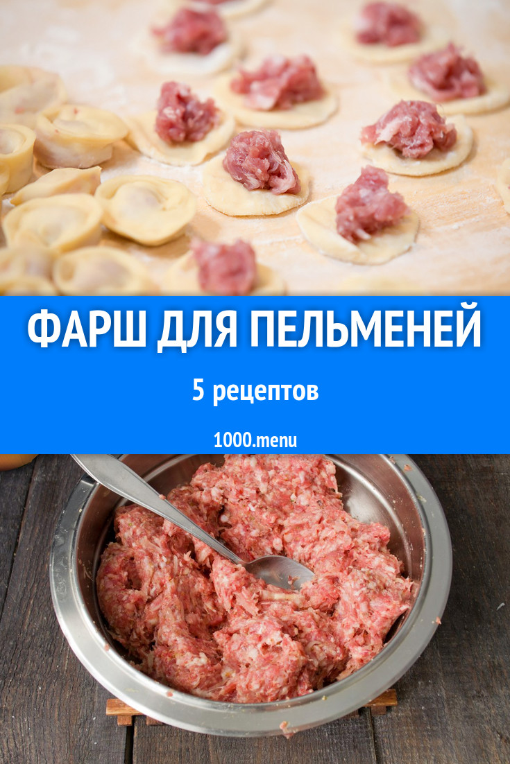 Вкусный фарш для пельменей домашних 6 рецептов