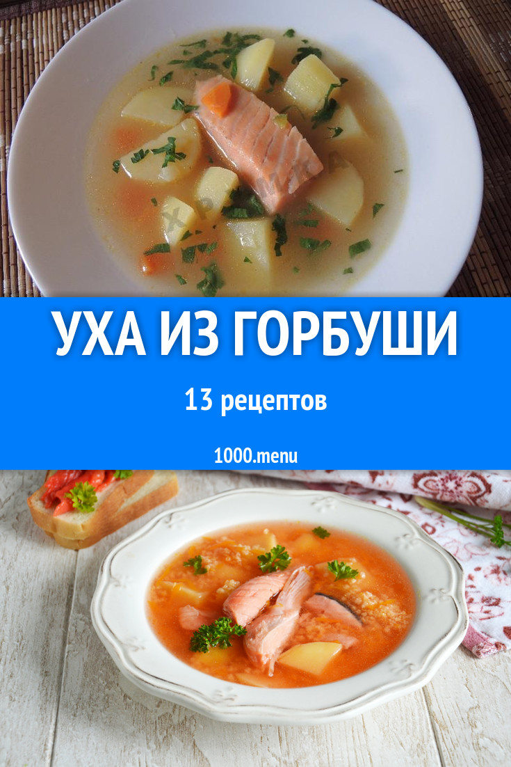 Уха из горбуши - 16 рецептов приготовления пошагово - 1000.menu