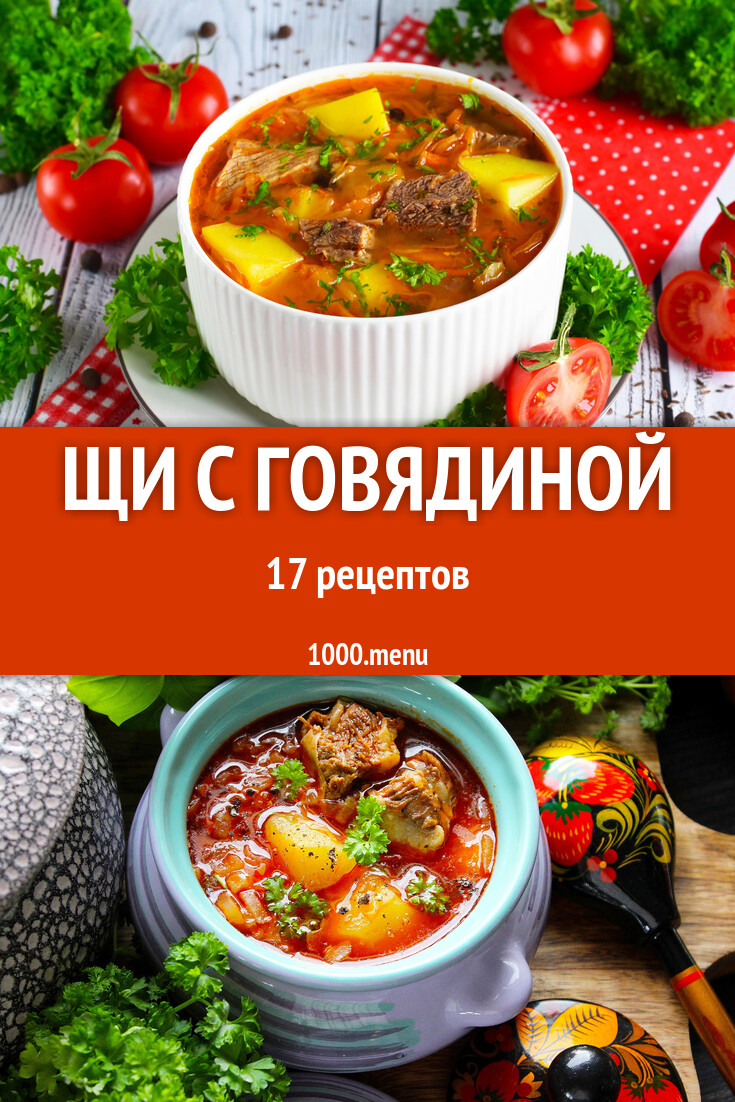 Щи с говядиной - 17 рецептов - 1000.menu