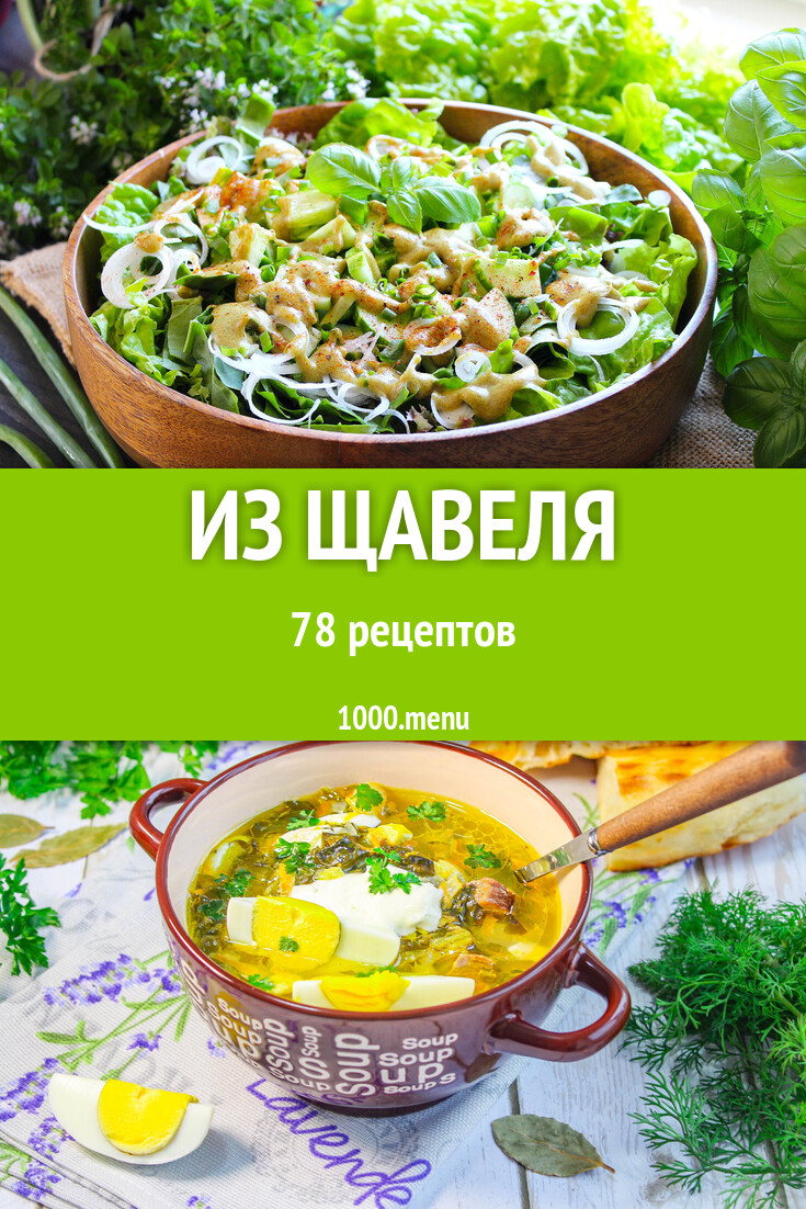 Из щавеля - 79 рецептов - 1000.menu