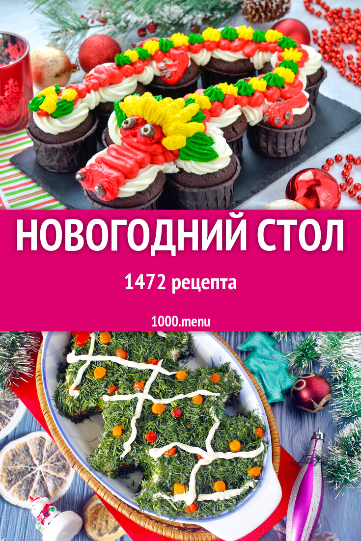 Новогодний стол на Новый год: 1673 рецепта - 1000.menu